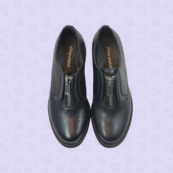 Jeffrey Campbell Size 6 M Danil Black Loafer - Picture 3 of 10